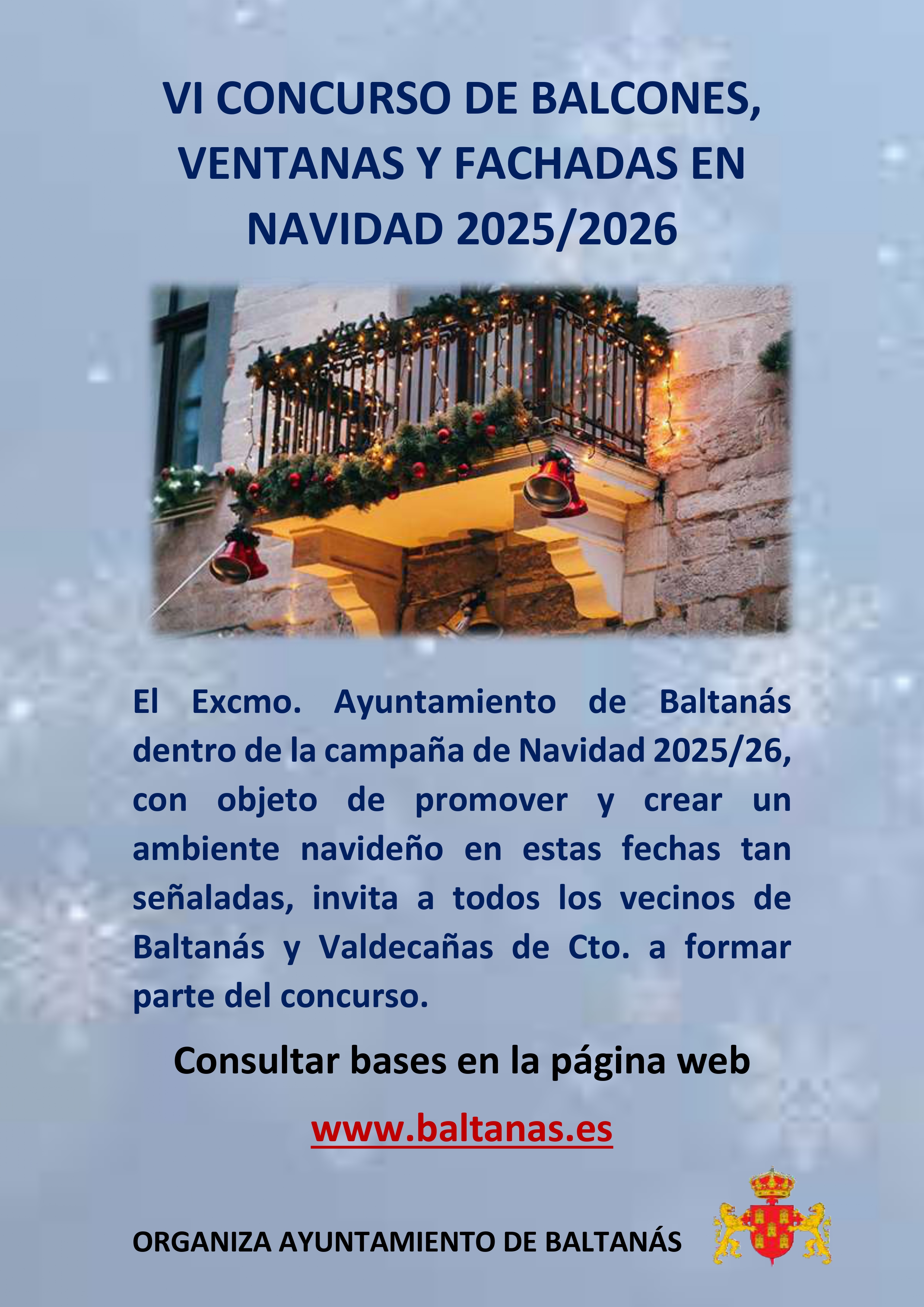 VI CONCURSO DE BALCONES, VENTANAS Y FACHADAS POR NAVIDAD 2025-2026